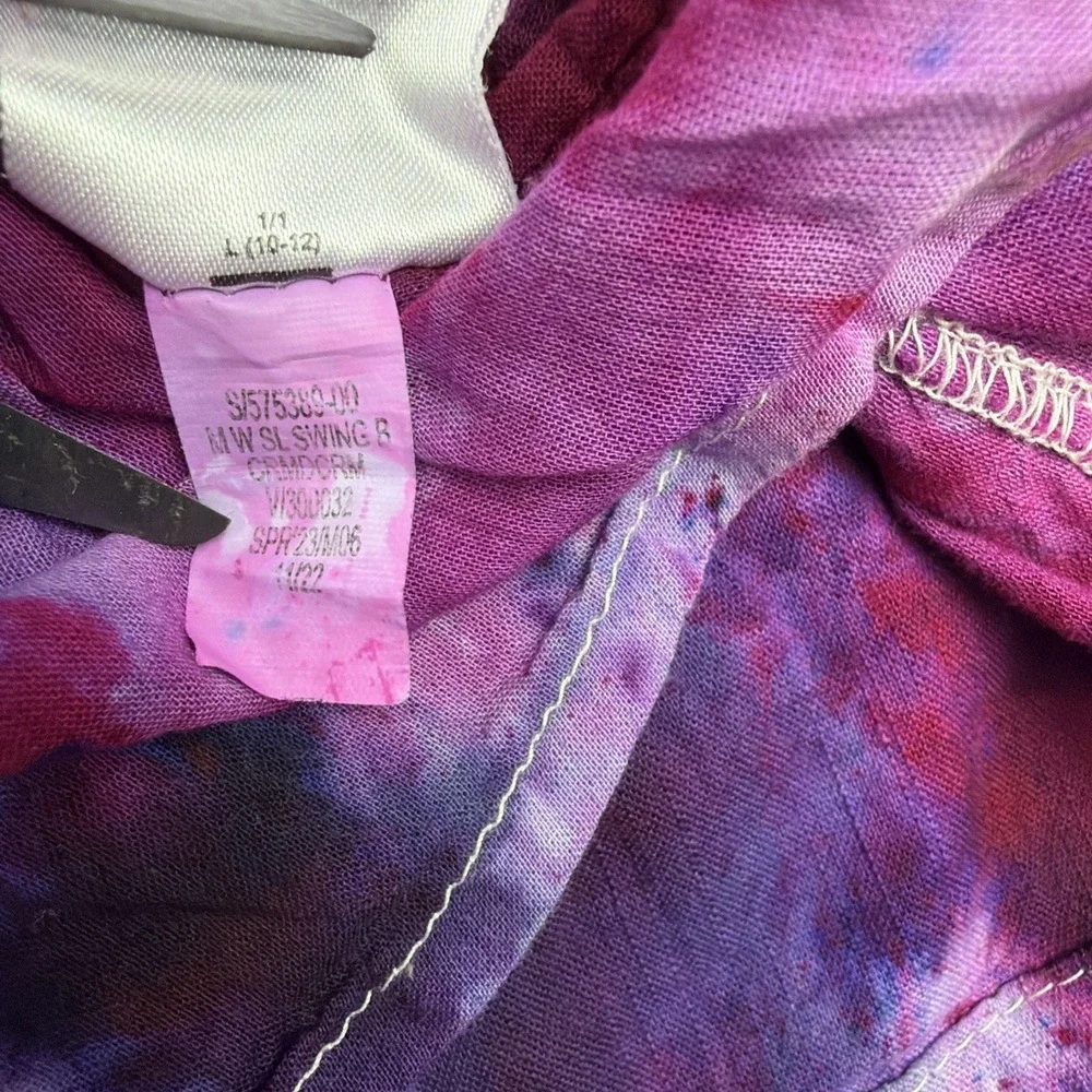 Old Navy Girls Tie Dye Tiered Dress Size L (10-12) Casual Spaghetti Straps Fun